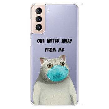 Чохол Painted Pattern для Samsung Galaxy S22 5G - Mask Cat