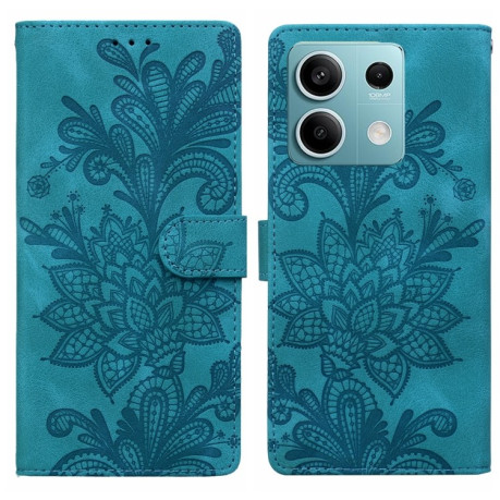 Чохол-книжка  Lace Floral Embossed Magnetic Buckle на Xiaomi Redmi Note 14 4G/5G - зелений