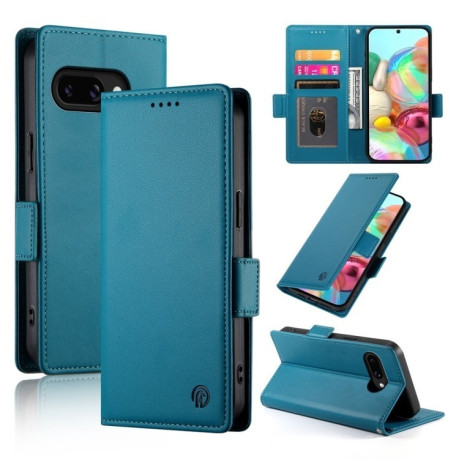 Чехол-книжка Side Buckle Magnetic Frosted Leather для Google Pixel 9a - синий