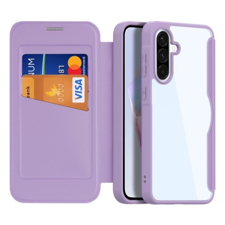 Чехол-книжка DUX DUCIS Skin X Pro Series на Samsung Galaxy A36 5G / A56 5G - фиолетовый