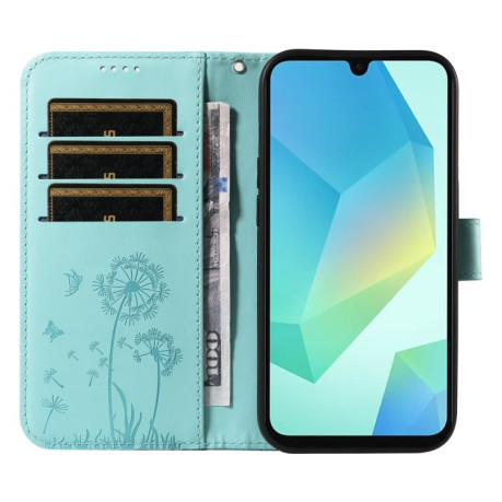 Чохол-книжка Dandelion Embossed Pattern Flip Leather для Samsung Galaxy A26 5G - зелений