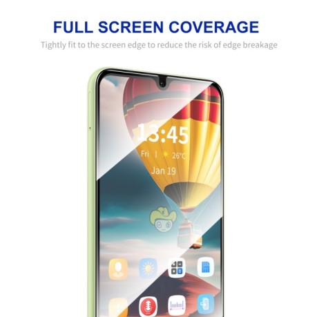 Защитное Стекло ENKAY Full Glue High Aluminum-silicon для Samsung Galaxy A16 - черное