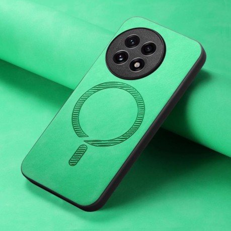 Чохол Solid Color Retro Magsafe для OnePlus 13R/Ace 5/Ace 5 Pro/5 Pro - зелений