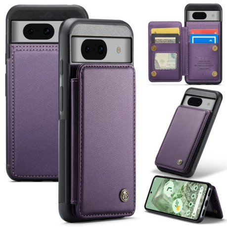 Чехол CaseMe C22 Card Slots Holder RFID Anti-theft для Google Pixel 8a - фиолетовый