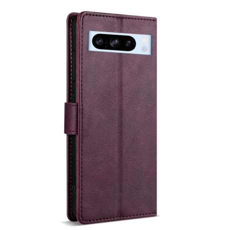 Чехол-книжка N.BEKUS CSJ-P1 Solid Color Leather на Google Pixel 8a - винно-красная