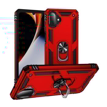 Чехол HMC с поворотным 360 держателем на Samsung Galaxy A07 4G - красный