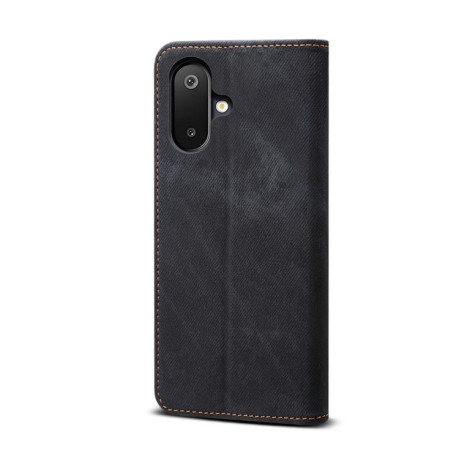 Чехол книжка Denim Texture Casual Style на Samsung Galaxy M06 5G - чорний