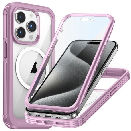 Протиударний чохол Life Waterproof MagSafe Magnetic Rugged для iPhone 15 Pro Max - рожевий