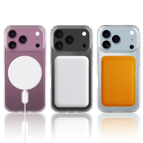 Чохол Clear Case з MagSafe гібрид на iPhone 17 Pro - прозорий