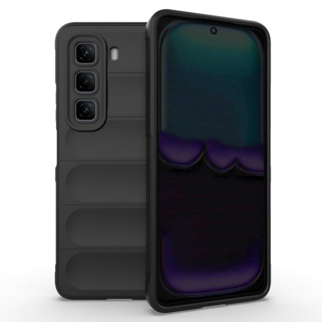 Силиконовый чехол Magic Flannel для Infinix Hot 50 4G - черный