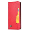 Кожаный чехол- книжка Knead Skin Texture на iPhone 11 Pro- красный