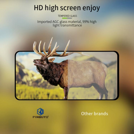 Защитное стекло PINWUYO 9H 3D Full Screen на Google Pixel 9a - черное