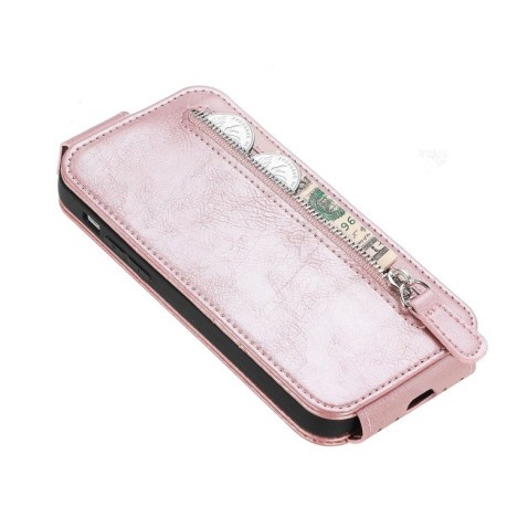 Фліп-чохол Zipper Wallet Vertical для Realme C33 - рожеве золото