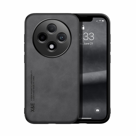 Противоударный чехол Skin Feel Magnetic для OPPO Reno12 F/12 FS 5G - темно-серый