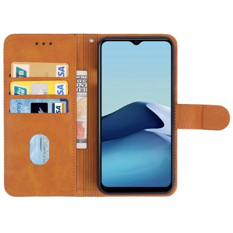 Чехол-книжка EsCase Leather для Vivo Y20 India / Y30 China / iQOO U1X / Y20S / Y12S / Y11S / Y20i / Y20A / Y20G / Y30G / iQOO U3X / Y12s 2021 - коричневый
