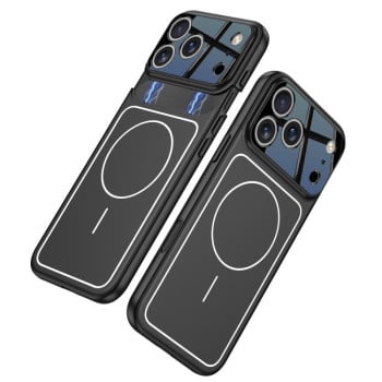 Двухцветный чехол Gkk Color Master с MagSafe для iPhone 17 Pro Max — чёрный