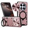 Протиударний чохол CD Texture Sliding Camshield Magnetic Holder на Xiaomi Redmi Note 14 Pro 5G/Poco X7 - рожеве золото