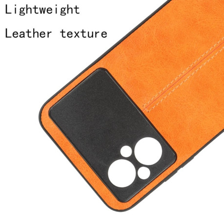 Ударозащитный чехол Sewing Cow Pattern для Xiaomi Poco M5 4G - оранжевый