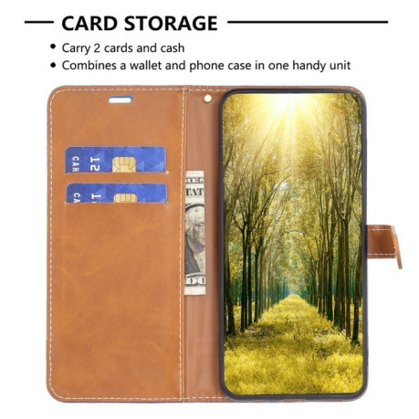 Чохол-книжка Color Matching Denim Texture на Samsung Galaxy S25+ 5G - синій