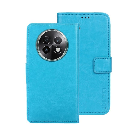 Чехол-книжка idewei Crazy Horse Texture для Realme 13+ 5G/13 Pro 5G/13 Pro+ - блакитний