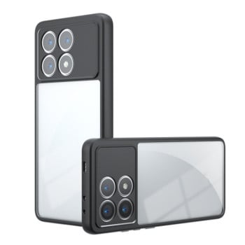 Противоударный чехол Armor Precise Hole PC Hybrid для Xiaomi Poco F6 Pro - прозрачный