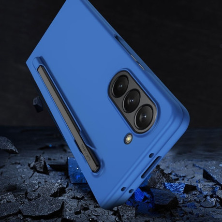 Противоударный чехол Integrated Skin Feel PC with Pen / Pen Box для Samsung Galaxy  Fold 6 - голубой