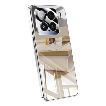 Противоударный чехол Electroplating Ice Crystal Airbag Full Coverage Shockproof для Xiaomi 15 - серебристый