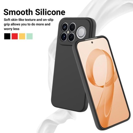 Силіконовий чохол Solid Color Liquid Silicone на Xiaomi Redmi K90 Pro Max / Poco F8 Ultra — чорний