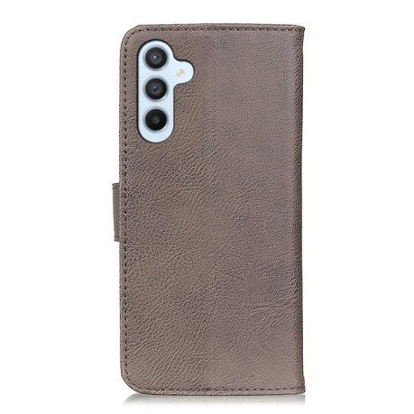 Чехол-книжка KHAZNEH Cowhide Texture на Samsung Galaxy M35 5G - хаки