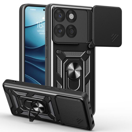 Противоударный чехол Camera Sliding для Motorola Edge 60 Fusion - черный