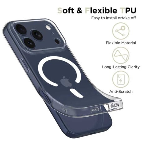 Чохол Tech-Protect FlexAir MagSafe на iPhone 17 Pro Max - Clear