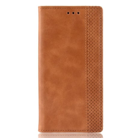 Чохол-книжка Magnetic Buckle Retro Texture Samsung Galaxy A01 Core / M01 Core - коричневий