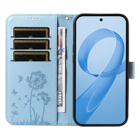 Чехол-книжка Dandelion Embossed Pattern Flip Leather для Xiaomi Redmi K90/Poco F8 Pro — голубой