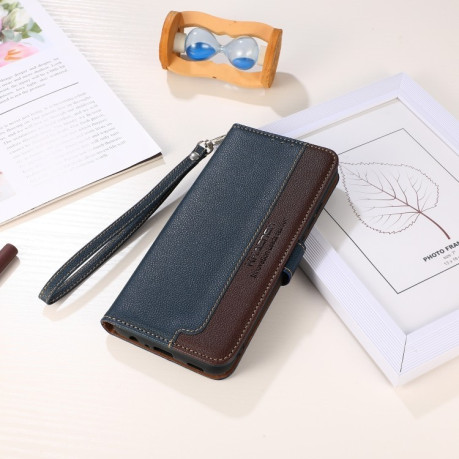 Чохол-книжка KHAZNEH Litchi Texture для Motorola Moto G55 5G - синій