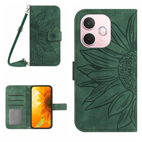 Чохол-книжка Skin Feel Sun Flower для OPPO A5 Pro 5G Global - зелений