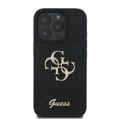 Оригинальный чехол Guess Big Metal Logo для iPhone 16 Pro Max - black