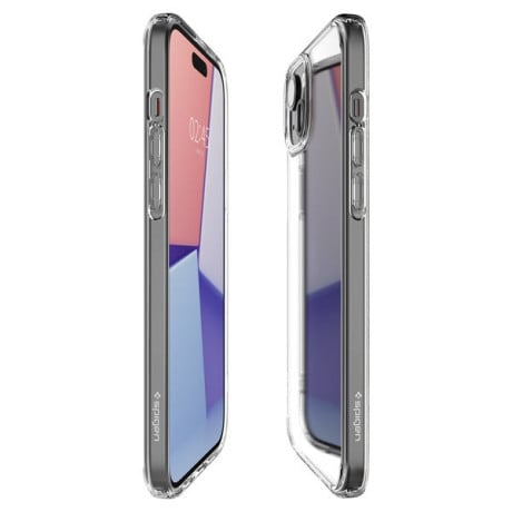 Оригінальний чохол Spigen Crystal Hybrid для iPhone 15 - Crystal Clear