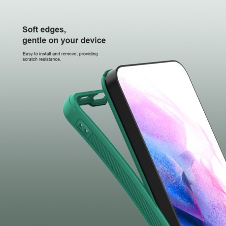 Чехол NILLKIN Frosted Shield Pro гибрид с  матовым покрытием на Samsung Galaxy S24 FE 5G - синий