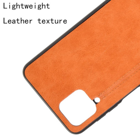 Ударозащитный чехол Sewing Cow Pattern на Samsung Galaxy M12 / A12 - оранжевый