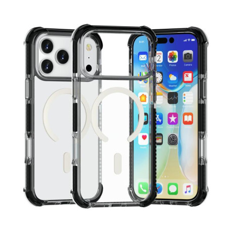 Противоударный чехол Acrylic Magsafe для iPhone 17 Pro - черный