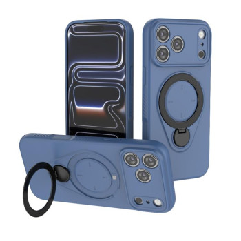 Чохол Ring Shield MagSafe з кільцем-тримачем 360° на iPhone 18 Pro Max / 17 Pro Max — синій