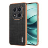Чохол AZNS Electroplated Frame Crocodile Texture на Xiaomi Redmi Note 14 Pro 5G/Poco X7 - чорний