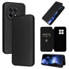 Чохол-книжка Carbon Fiber Texture на OnePlus 13R/Ace 5/Ace 5 Pro - чорний