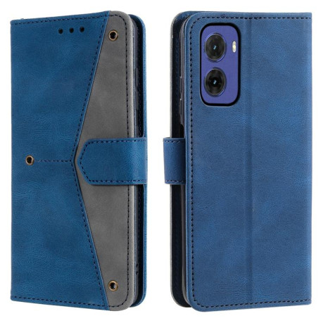 Чехол-книжка Nail Skin Feel Stitching Calf Texture Leather для Motorola Moto G05 - синий