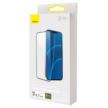 Комплект защитных стекол Baseus CY-YMS 2 PCS 0.3mm для iPhone 13 Pro Max
