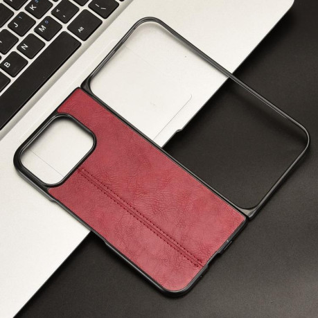 Чохол із прострочкою Sewing Cow Pattern для Google Pixel 10 Pro Fold — червоний