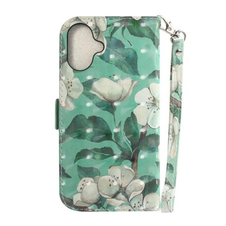 Чехол-книжка 3D Painting для iPhone 16 Plus - Flower