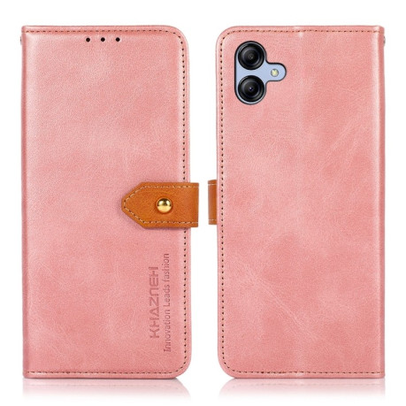 Чохол-книжка KHAZNEH Dual-color Cowhide для Samsung Galaxy A05 4G - рожеве розовое золото