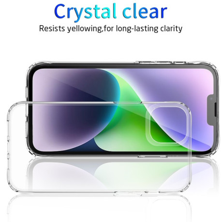 Противоударный чехол Shockproof Transparent TPU на iPhone 15 Plus - прозрачный
