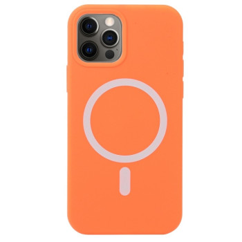 Противоударный чехол Nano Silicone (Magsafe) для iPhone 12 / 12 Pro - оранжевый